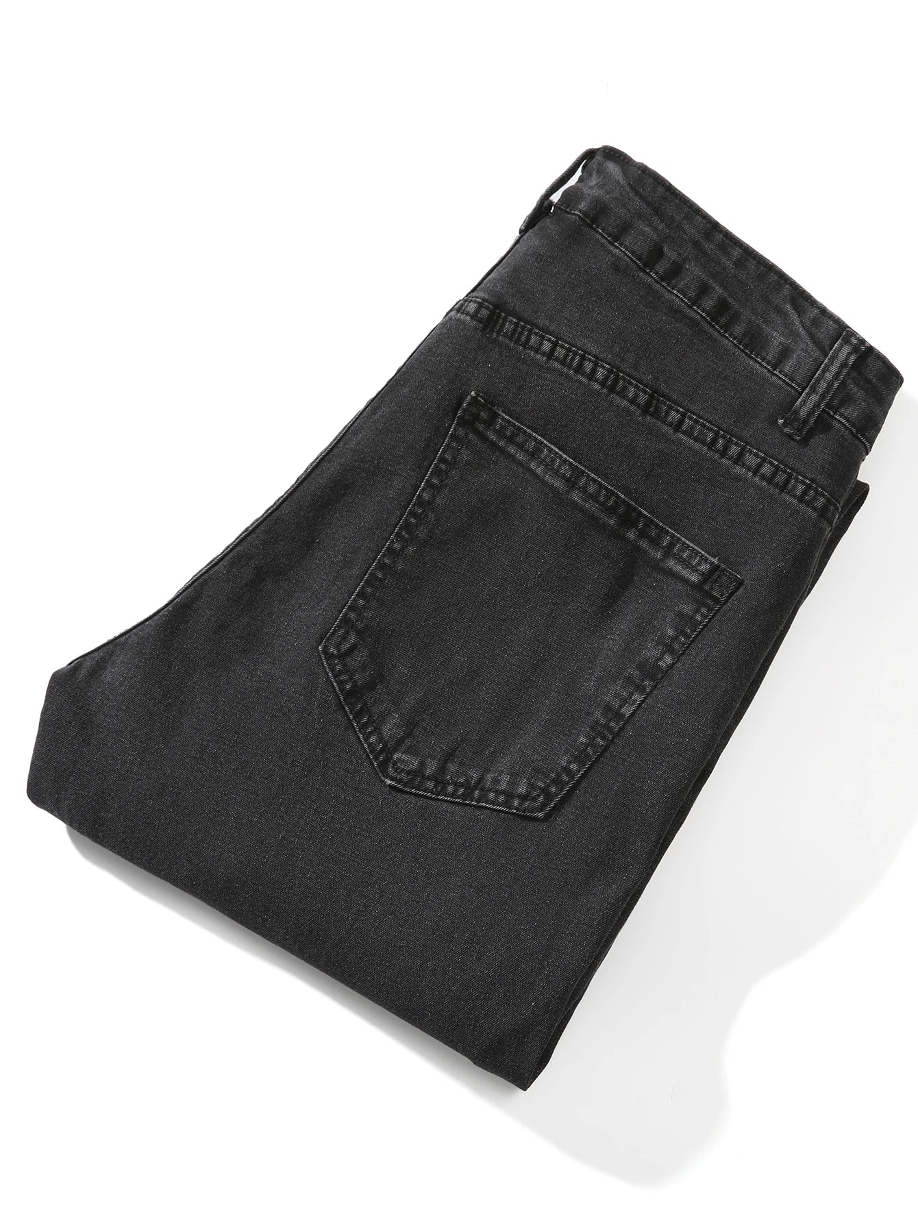 Streetwear Fashion Black Ripped Skinny Jeans Men Slim Hip Hop Denim Trousers New Spring Casual Jeans for Men Jogging Jean Homme