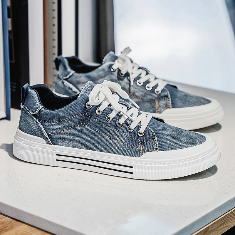 2025 Cowboy Men's Vulcanize Shoes Big Size 48 Skateboard Shoes Man Low Top Comfy Casual Shoes for Man Sneaker Summer Espadrilles