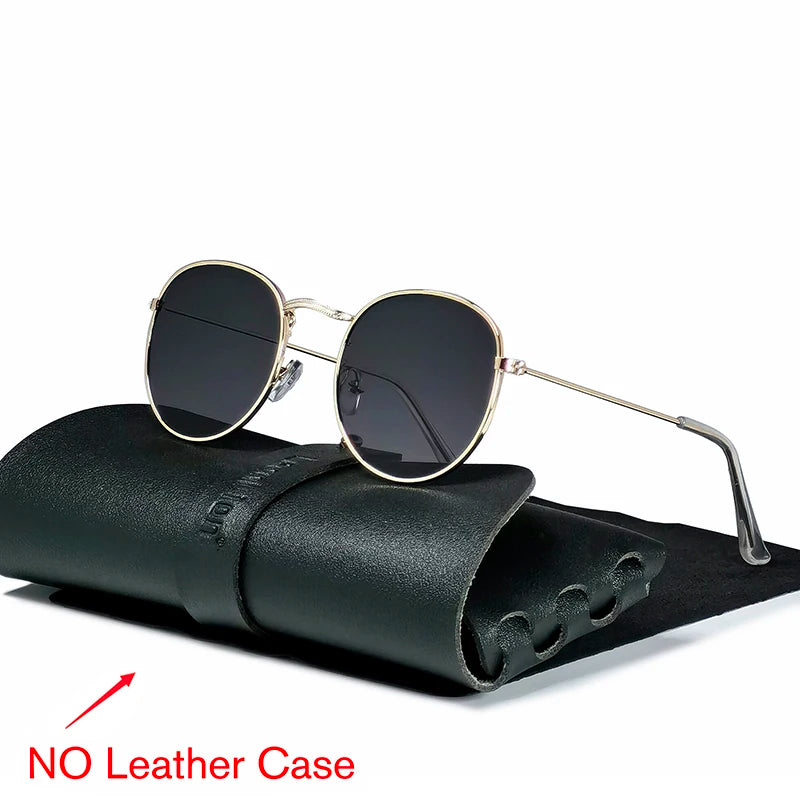 LeonLion Round Retro Sunglasses Men Round Vintage Sun Glasses for Men/Women Luxury Eyewear Men Metal Lunette Soleil Homme UV400