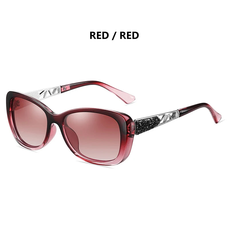 LM 2024 Women's Sunglasses Gradient Polarized Lens Luxury Design Ladies Elegant UV400 Fashion Eyewear Lunette De Soleil Femme