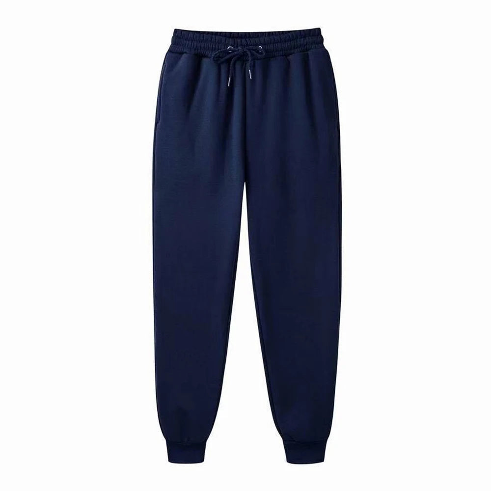Pantalon de survêtement pour homme, pantalon polaire printemps-automne, pantalon de sport long, décontracté, poches à cordon, pantalon de survêtement surdimensionné pour homme