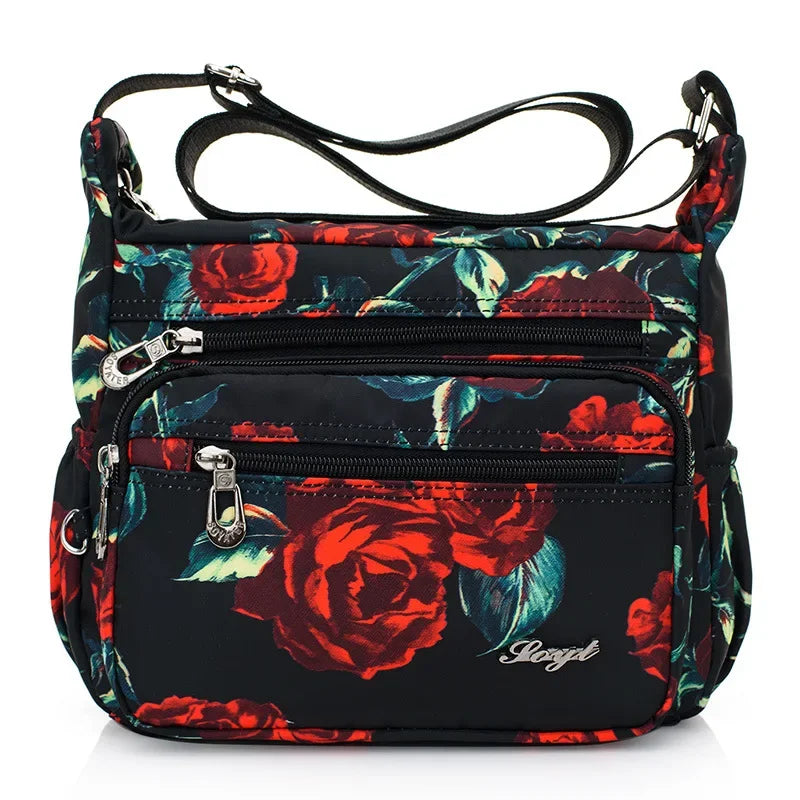 Women Casual Bolsos Messenger Bag Waterproof Nylon Shoulder Bag Large Capacity Mom Handbags Tote Crossbody Pack Sac A Main Purse