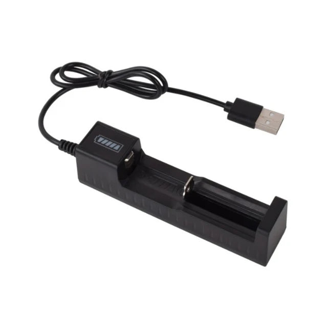 Chargeur de piles USB 18650 AAA et AA 4 emplacements AC 110 V 220 V double pour le chargement 18650 Chargeur de piles au lithium rechargeables