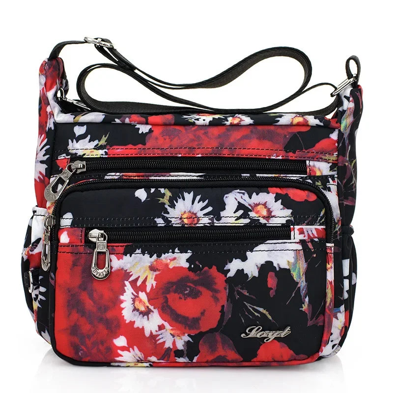 Women Casual Bolsos Messenger Bag Waterproof Nylon Shoulder Bag Large Capacity Mom Handbags Tote Crossbody Pack Sac A Main Purse