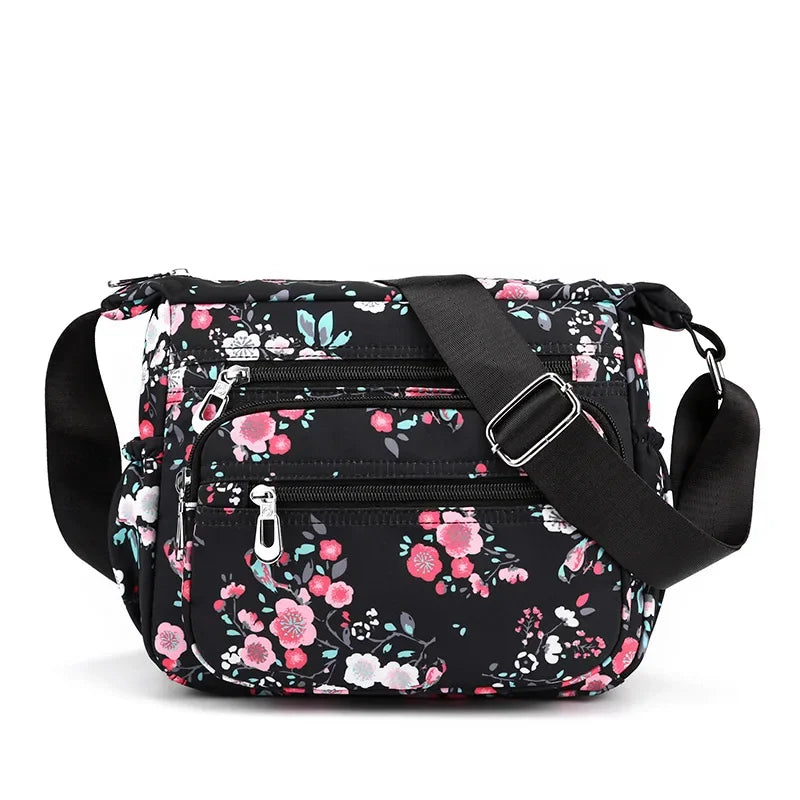 Women Casual Bolsos Messenger Bag Waterproof Nylon Shoulder Bag Large Capacity Mom Handbags Tote Crossbody Pack Sac A Main Purse