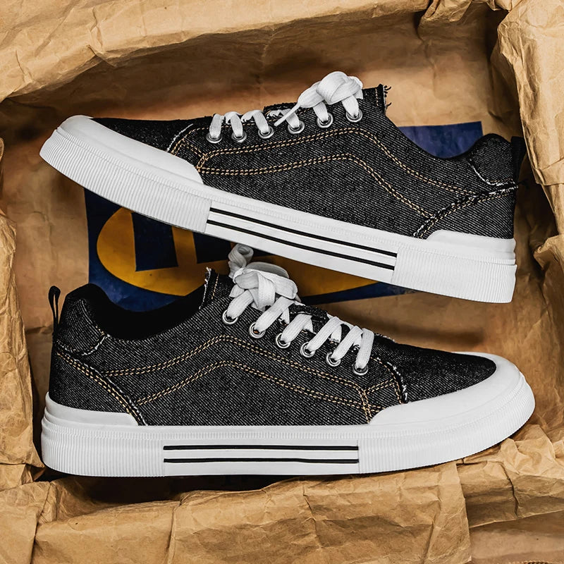 2025 Cowboy Men's Vulcanize Shoes Big Size 48 Skateboard Shoes Man Low Top Comfy Casual Shoes for Man Sneaker Summer Espadrilles
