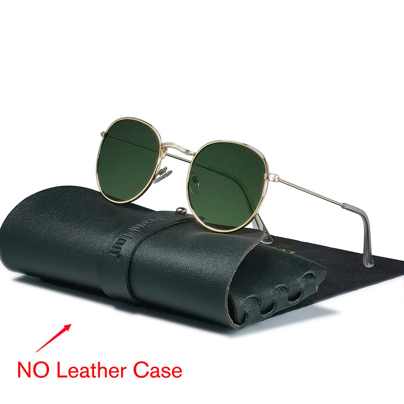 LeonLion Round Retro Sunglasses Men Round Vintage Sun Glasses for Men/Women Luxury Eyewear Men Metal Lunette Soleil Homme UV400