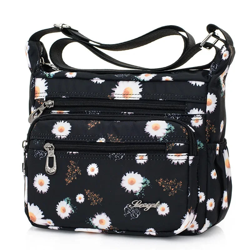 Women Casual Bolsos Messenger Bag Waterproof Nylon Shoulder Bag Large Capacity Mom Handbags Tote Crossbody Pack Sac A Main Purse