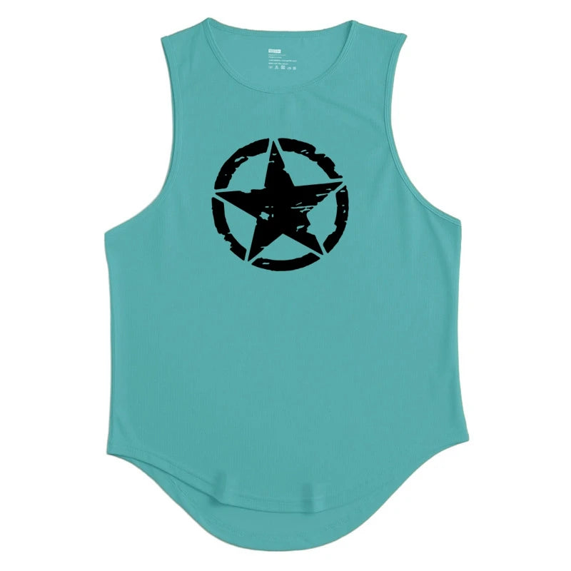 Men's Clothing Gym Quick-drying Sportswear T Shirt For Men Summer Fitness Tank Tops Male Mesh Basketball Sleeveless Shirt Vest