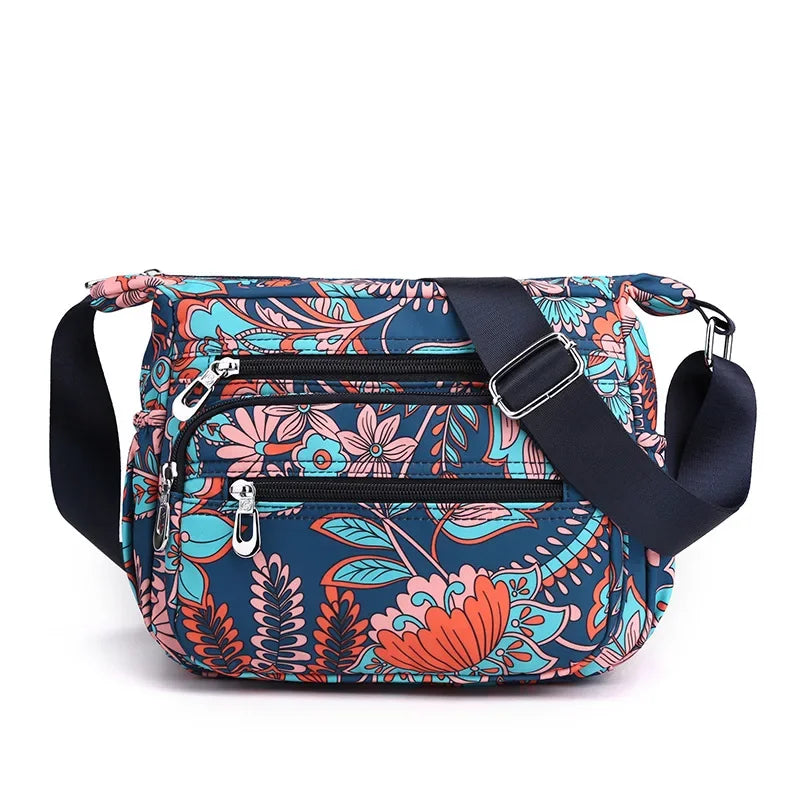 Women Casual Bolsos Messenger Bag Waterproof Nylon Shoulder Bag Large Capacity Mom Handbags Tote Crossbody Pack Sac A Main Purse