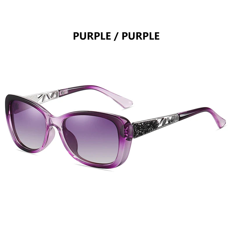 LM 2024 Women's Sunglasses Gradient Polarized Lens Luxury Design Ladies Elegant UV400 Fashion Eyewear Lunette De Soleil Femme