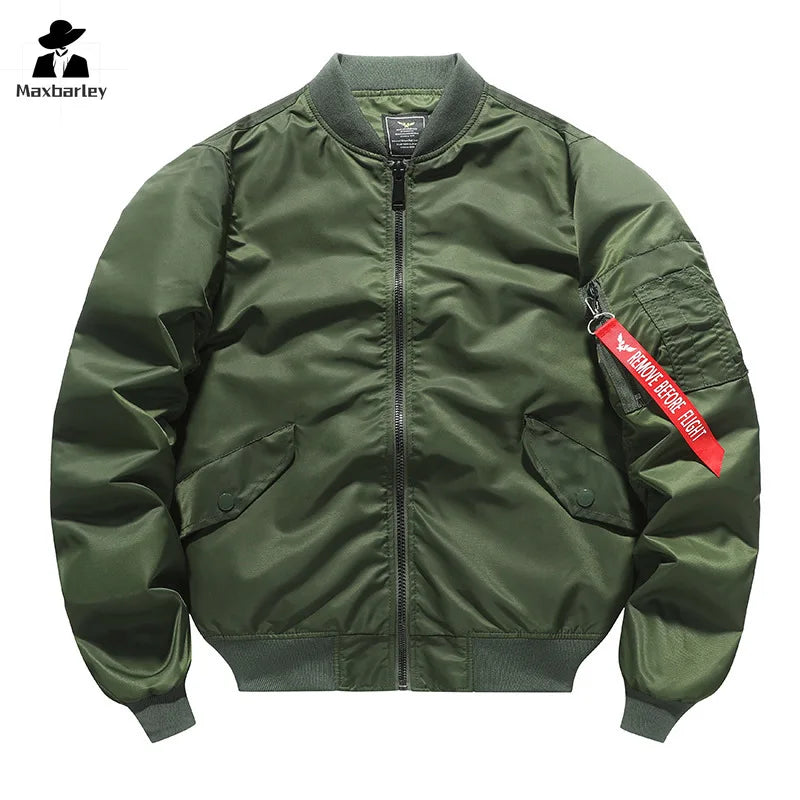 MA1 MA-1 Cargo Jacket Men's Spring Retro Fashion Loose Baseball Suit Coat Unisex Street Harajuku Multicolor Cargo Jacket
