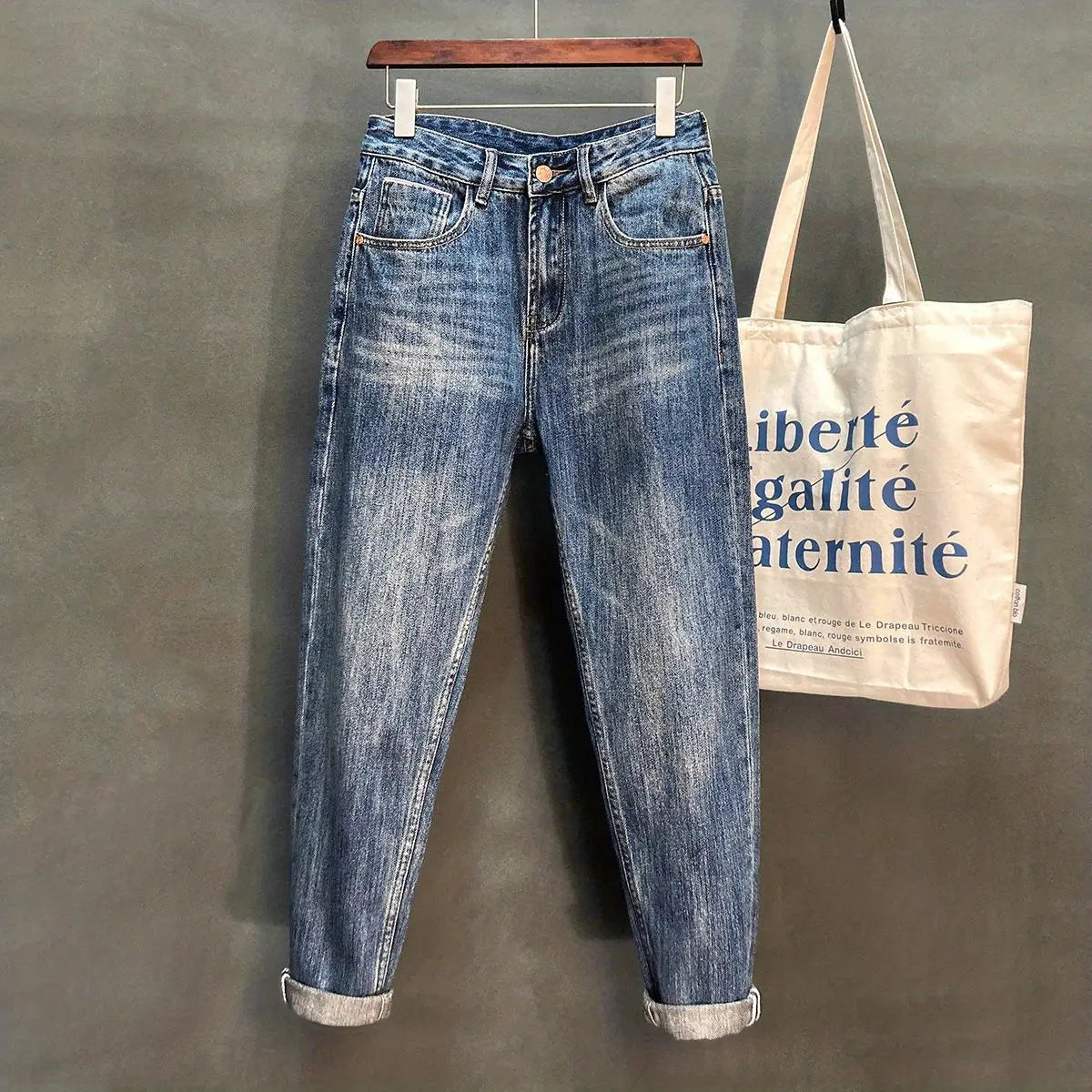 Mode Harajuku 2025 Vêtements de créateur Vintage Jeans pour hommes Printemps Automne Nouveau Cône lâche Droit Grande taille Pantalon papa Pantalon décontracté