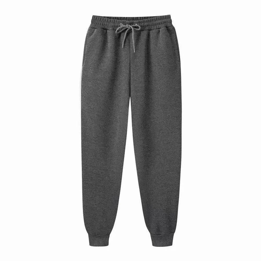 Pantalon de survêtement pour homme, pantalon polaire printemps-automne, pantalon de sport long, décontracté, poches à cordon, pantalon de survêtement surdimensionné pour homme