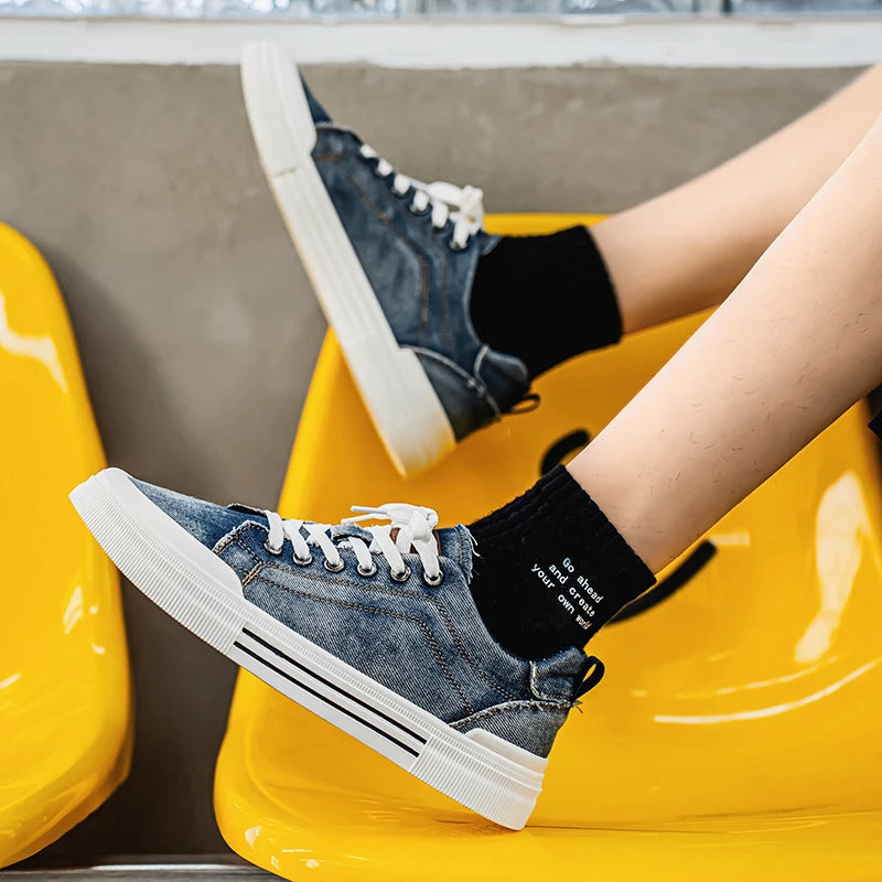 2025 Cowboy Men's Vulcanize Shoes Big Size 48 Skateboard Shoes Man Low Top Comfy Casual Shoes for Man Sneaker Summer Espadrilles