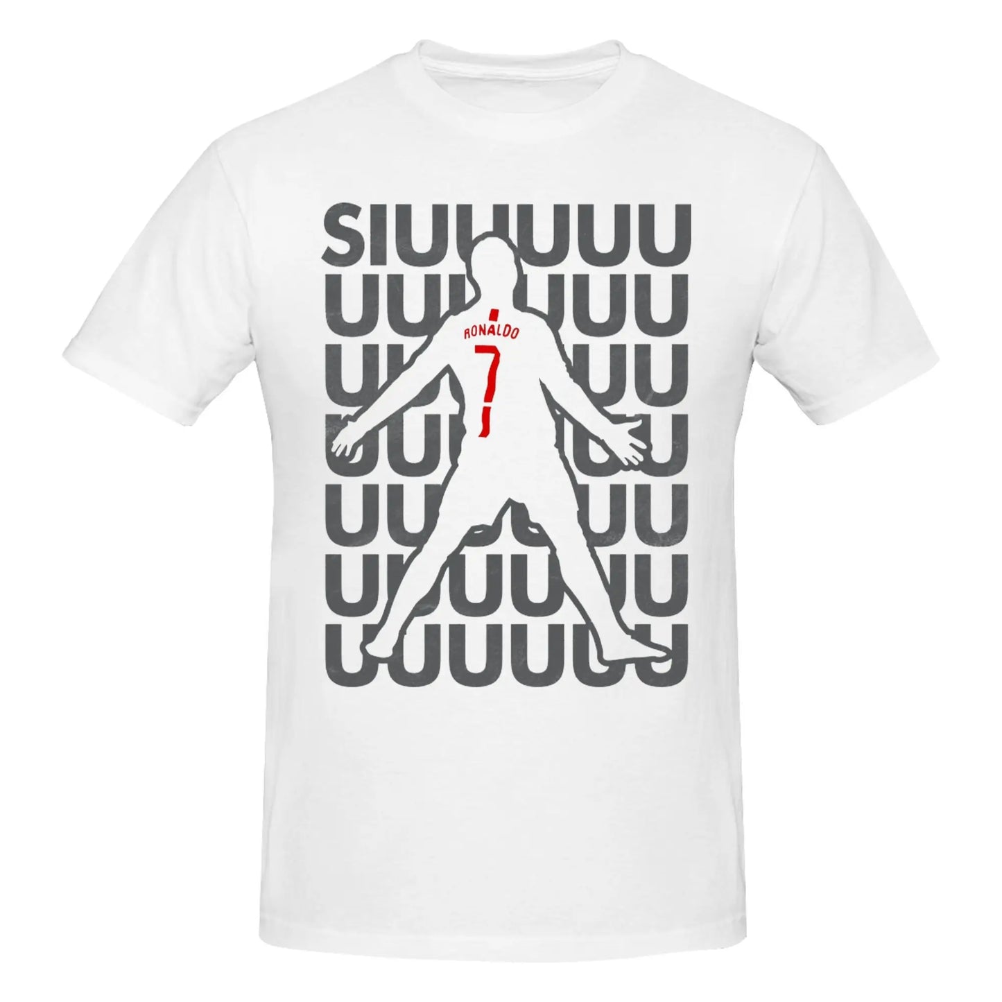 Siuuuuuu Cristianos Ronaldos Cr7s Football T-Shirts Men Women Cotton Tee Shirt Crew Neck Short Sleeve T Shirt Original Clothing