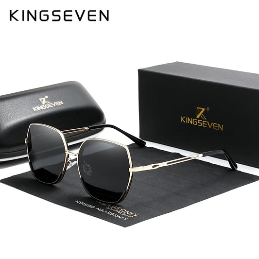 KINGSEVEN Women's Sunglasses Gradient Polarized Lens Luxury Design Ladies Elegant Lunette De Soleil Femme
