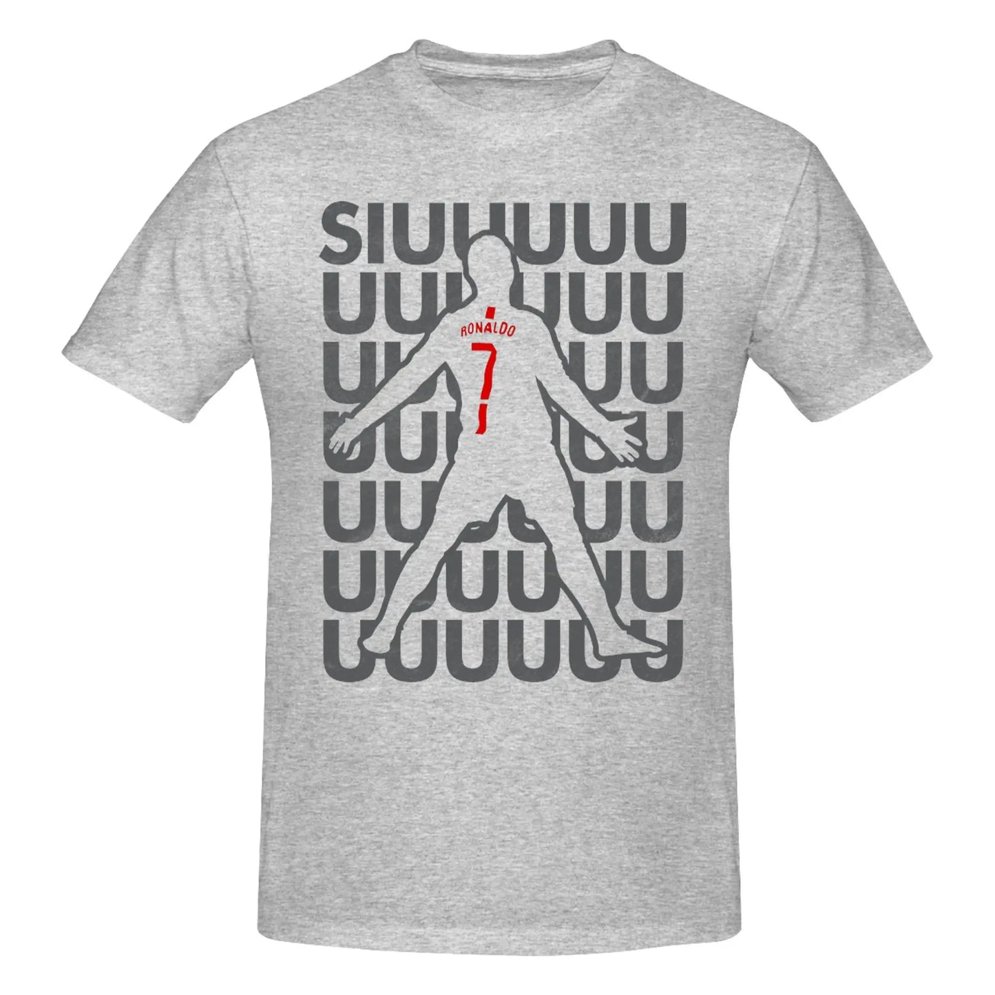 Siuuuuuu Cristianos Ronaldos Cr7s Football T-Shirts Men Women Cotton Tee Shirt Crew Neck Short Sleeve T Shirt Original Clothing