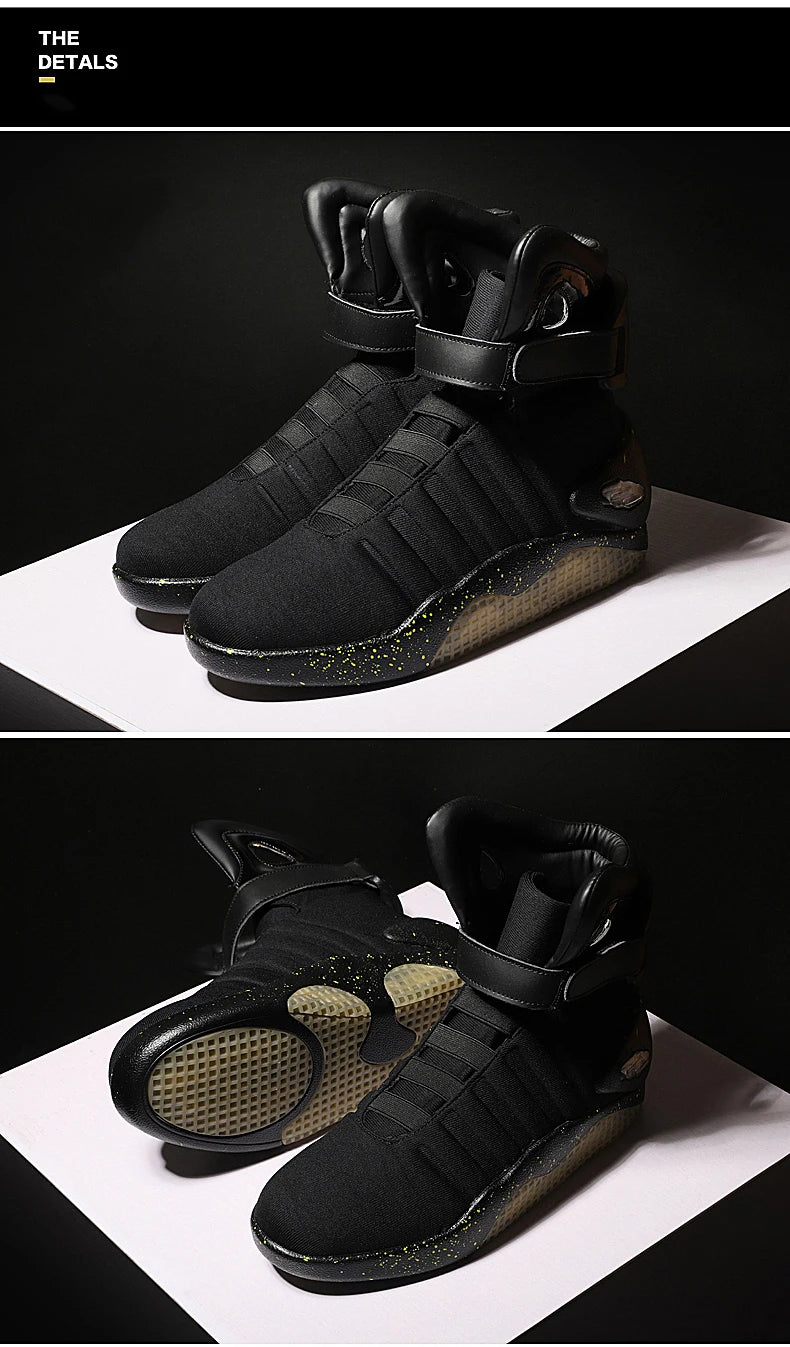 Chaussures Air New pour hommes, bottes Retour vers le futur, chaussures montantes, baskets, bottines Chelsea, mocassins montants, bottes, chaussures vulcanisées