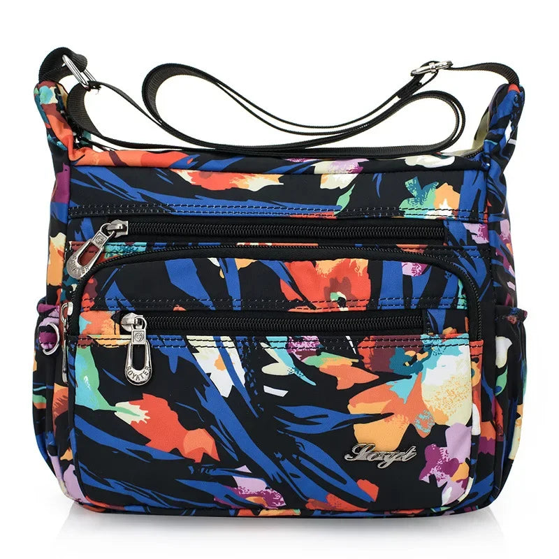Women Casual Bolsos Messenger Bag Waterproof Nylon Shoulder Bag Large Capacity Mom Handbags Tote Crossbody Pack Sac A Main Purse