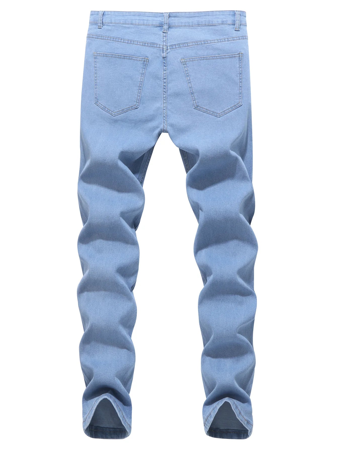 Streetwear Fashion Black Ripped Skinny Jeans Men Slim Hip Hop Denim Trousers New Spring Casual Jeans for Men Jogging Jean Homme