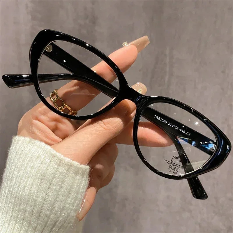 Fashion Cat Eye Minus Sight Eyeglasses New Trend High Definition Myopia Glasses Anti blue Light Spetacle Computer Eyewear