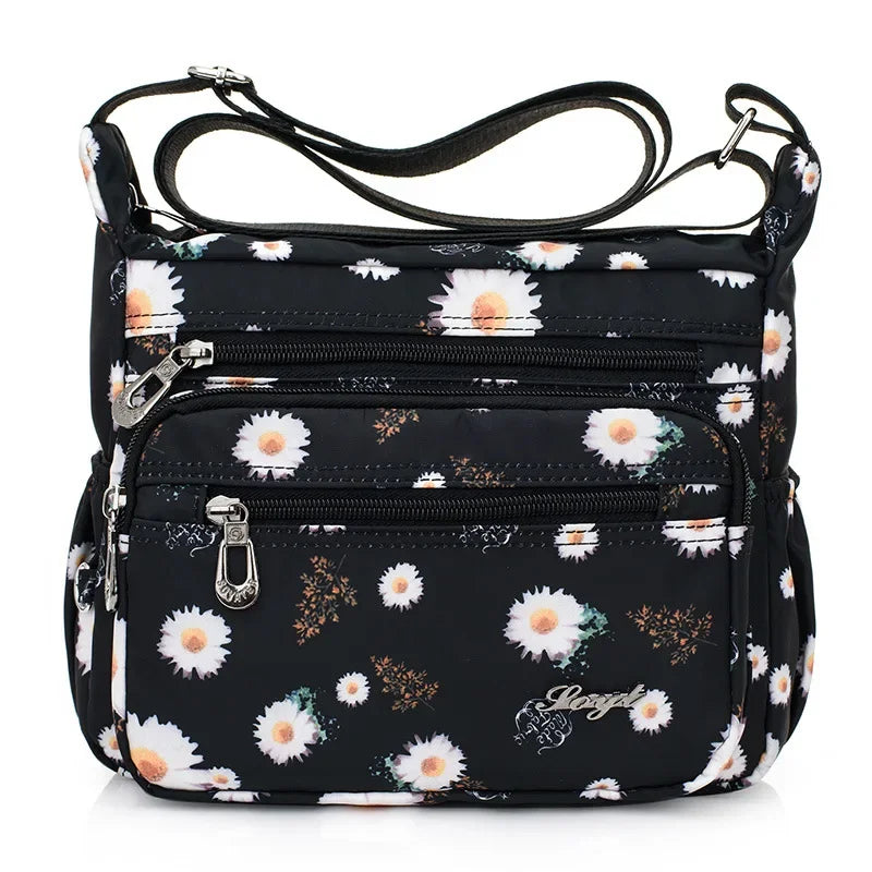 Women Casual Bolsos Messenger Bag Waterproof Nylon Shoulder Bag Large Capacity Mom Handbags Tote Crossbody Pack Sac A Main Purse