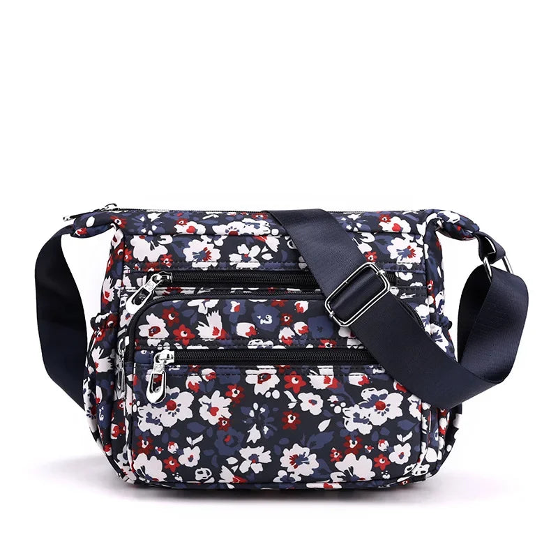 Women Casual Bolsos Messenger Bag Waterproof Nylon Shoulder Bag Large Capacity Mom Handbags Tote Crossbody Pack Sac A Main Purse