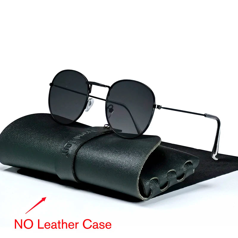 LeonLion Round Retro Sunglasses Men Round Vintage Sun Glasses for Men/Women Luxury Eyewear Men Metal Lunette Soleil Homme UV400