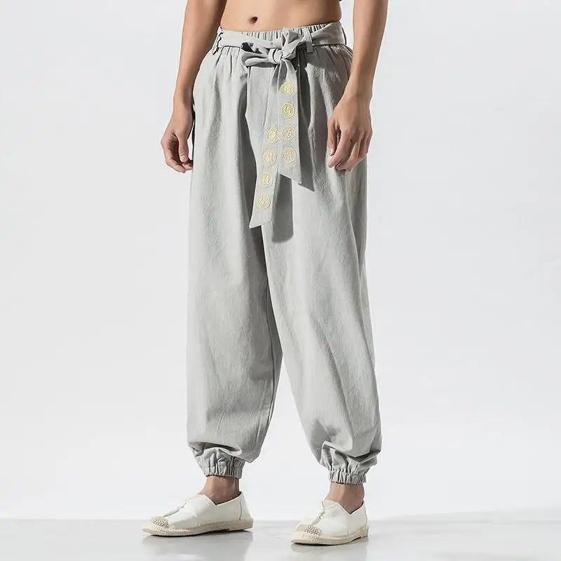Pantalons sarouel streetwear, boutique en ligne, bas d'entraînement de rue, vêtements traditionnels chinois pour hommes, Kungfu, grande taille, 5XL