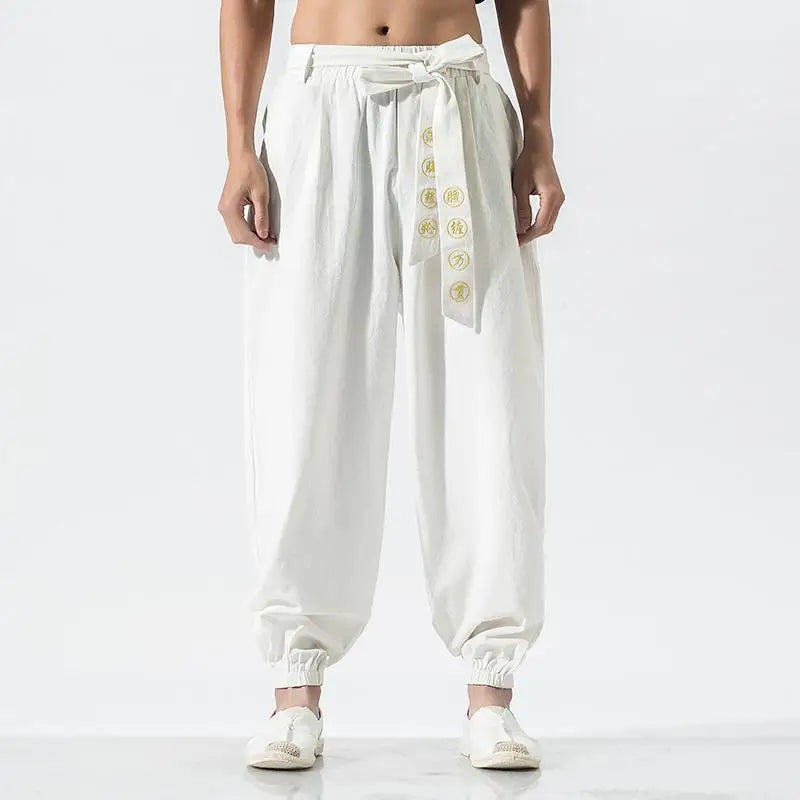 Pantalons sarouel streetwear, boutique en ligne, bas d'entraînement de rue, vêtements traditionnels chinois pour hommes, Kungfu, grande taille, 5XL