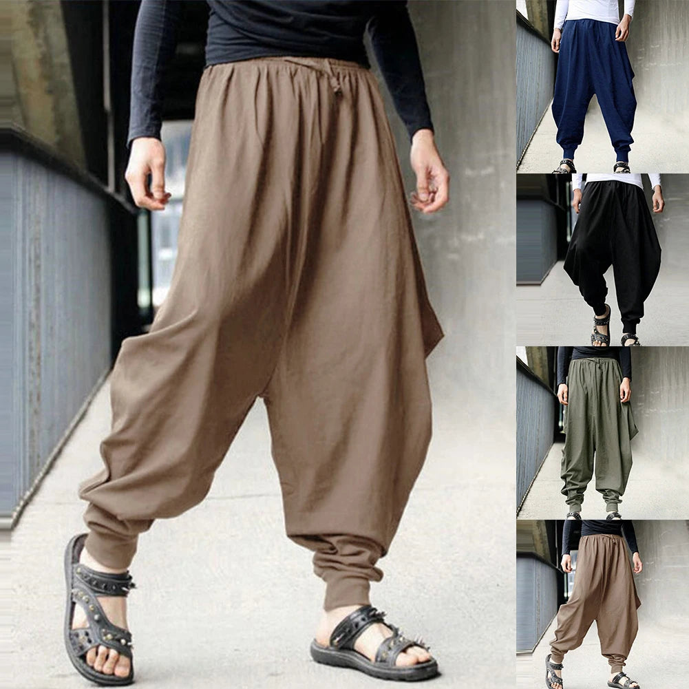 Pantalons pour hommes, vente chaude, pantalons japonais amples de haute qualité, pantalons Hakama personnalisés et lisses
