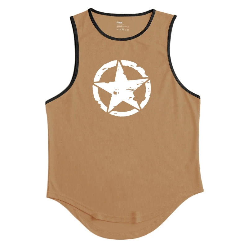 Men's Clothing Gym Quick-drying Sportswear T Shirt For Men Summer Fitness Tank Tops Male Mesh Basketball Sleeveless Shirt Vest