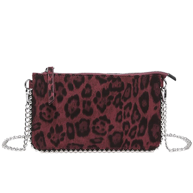 Sacs à bandoulière de couleur unie pour femmes, porte-monnaie à chaîne pour téléphone portable, sac messager à bandoulière tendance