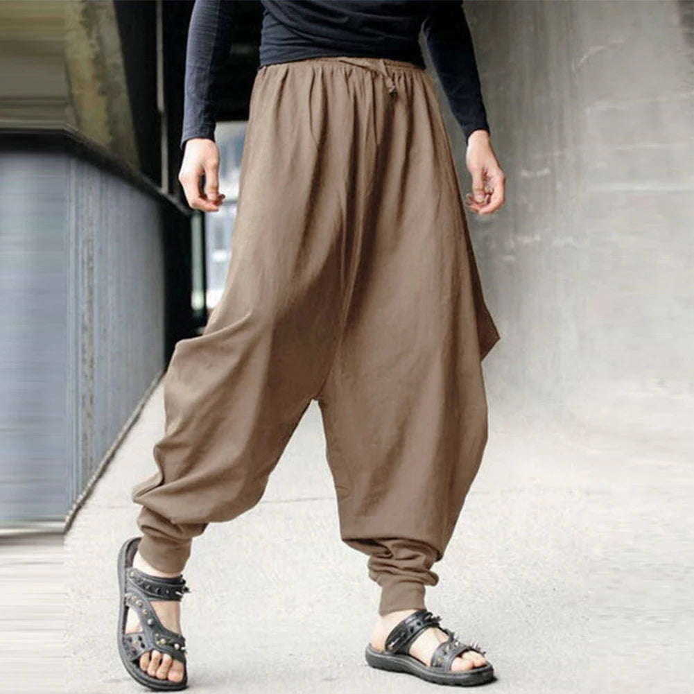 Pantalons pour hommes, vente chaude, pantalons japonais amples de haute qualité, pantalons Hakama personnalisés et lisses