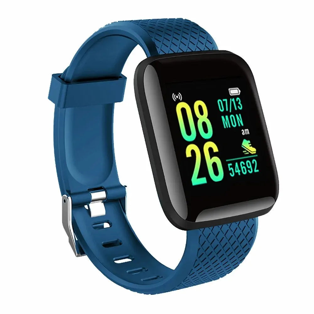 Montre connectée multifonction pour hommes, femmes et enfants, rappel de messages, contrôle de la musique, sport, pas, calories, D13, réveil, 116Plus