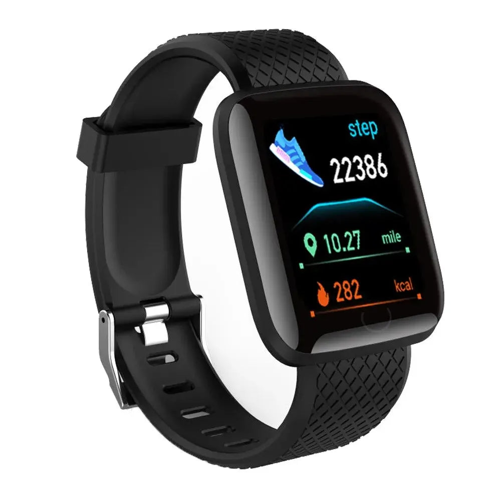 Montre connectée multifonction pour hommes, femmes et enfants, rappel de messages, contrôle de la musique, sport, pas, calories, D13, réveil, 116Plus