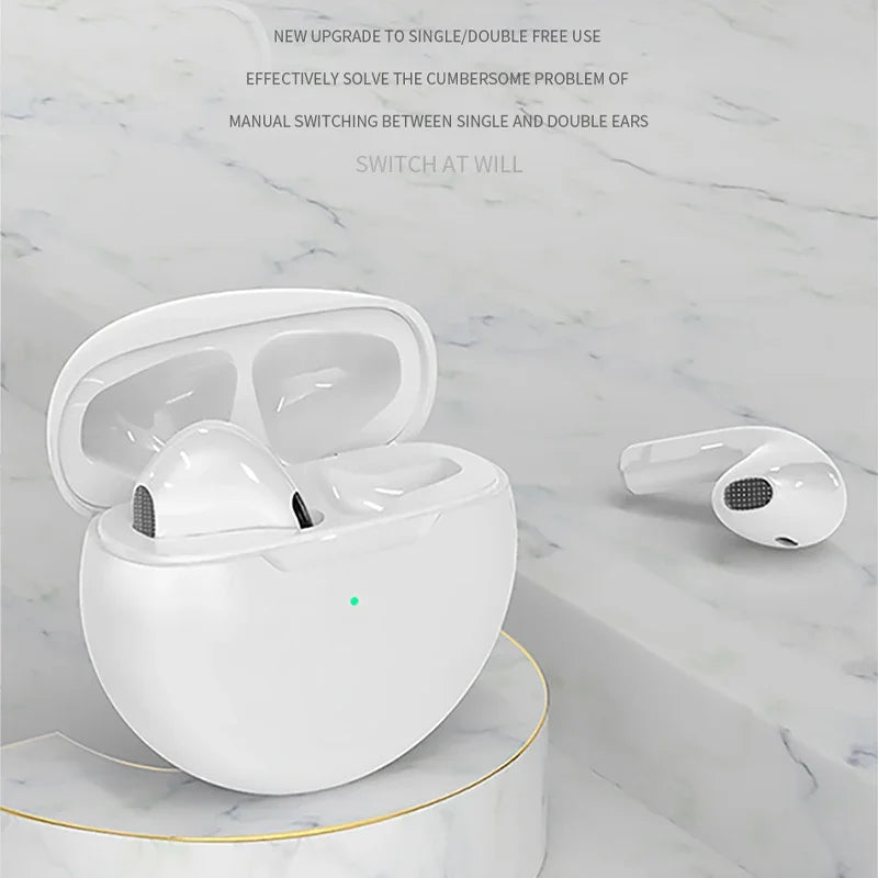 Écouteurs sans fil Air Pro 6 TWS avec micro, écouteurs Bluetooth Fone, écouteurs de sport, écouteurs de course pour écouteurs Xiaomi Pro6