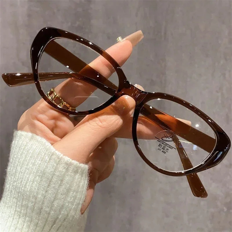 Fashion Cat Eye Minus Sight Eyeglasses New Trend High Definition Myopia Glasses Anti blue Light Spetacle Computer Eyewear