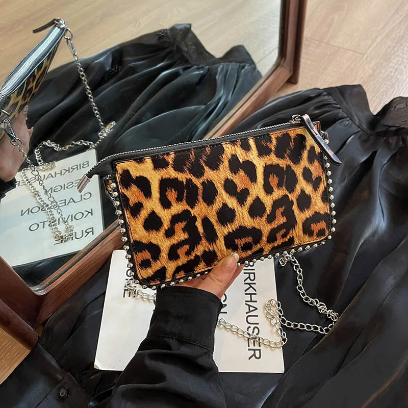 Sacs à bandoulière de couleur unie pour femmes, porte-monnaie à chaîne pour téléphone portable, sac messager à bandoulière tendance