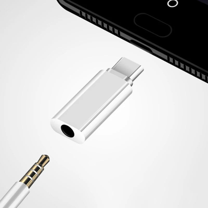 Adaptateur Type-C mâle vers femelle 3,5 mm pour MacBook, Xiaomi, Huawei, Honor, adaptateur pour écouteurs filaires 3,55 mm, compatible OTG