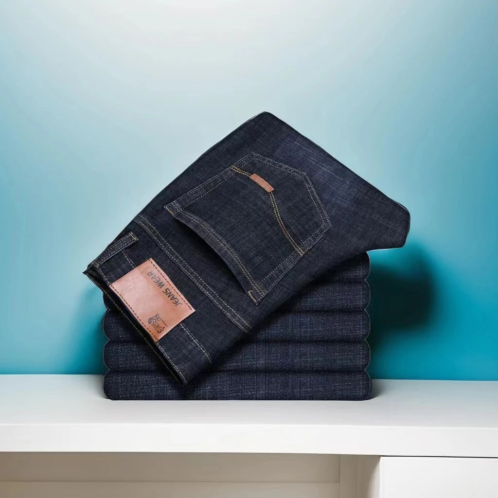 New Men Classic Jeans Jean Homme Pantalones Hombre Men Mannen Soft Black Biker Masculino Denim Overalls Mens Pants Size 28-40