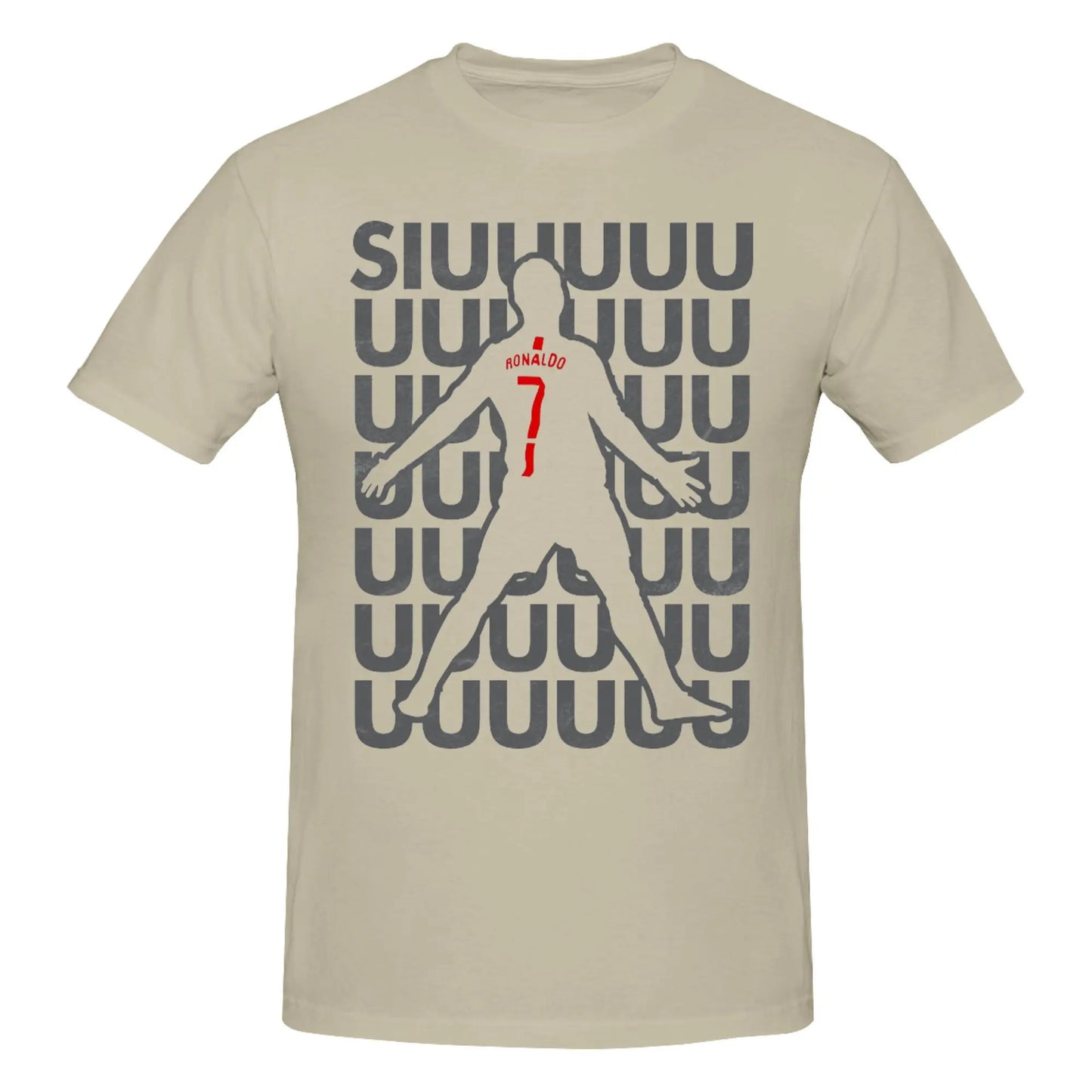 Siuuuuuu Cristianos Ronaldos Cr7s Football T-Shirts Men Women Cotton Tee Shirt Crew Neck Short Sleeve T Shirt Original Clothing