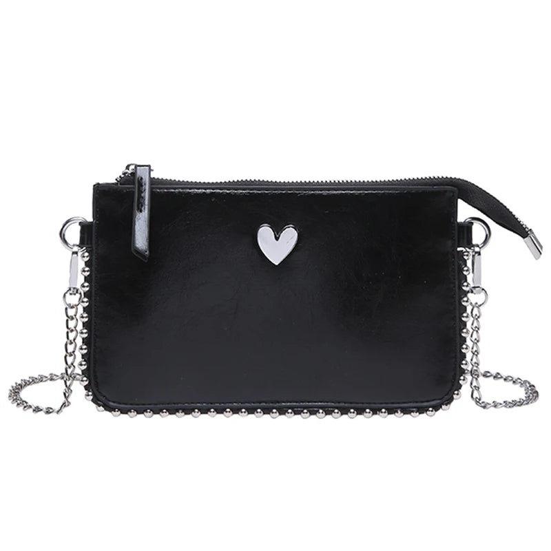 Solid color Design Crossbody Bags For Women Fashion Chain Mobile Phone Purses Fashion Shoulder Messenger Bag Sac A Main Female