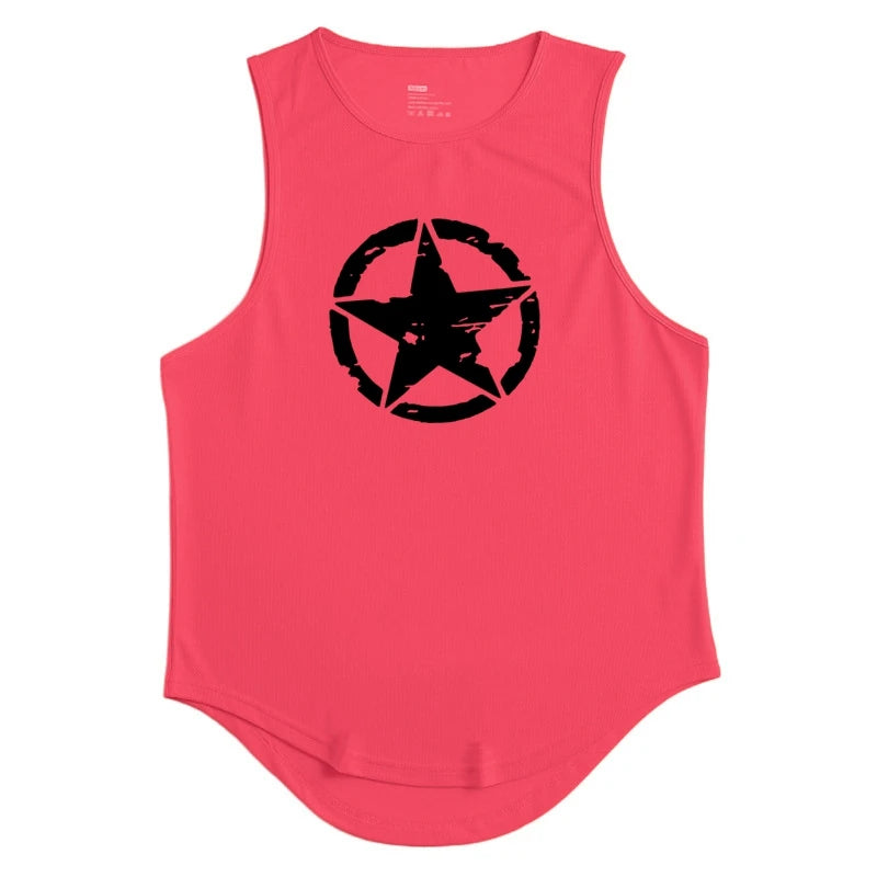 Men's Clothing Gym Quick-drying Sportswear T Shirt For Men Summer Fitness Tank Tops Male Mesh Basketball Sleeveless Shirt Vest