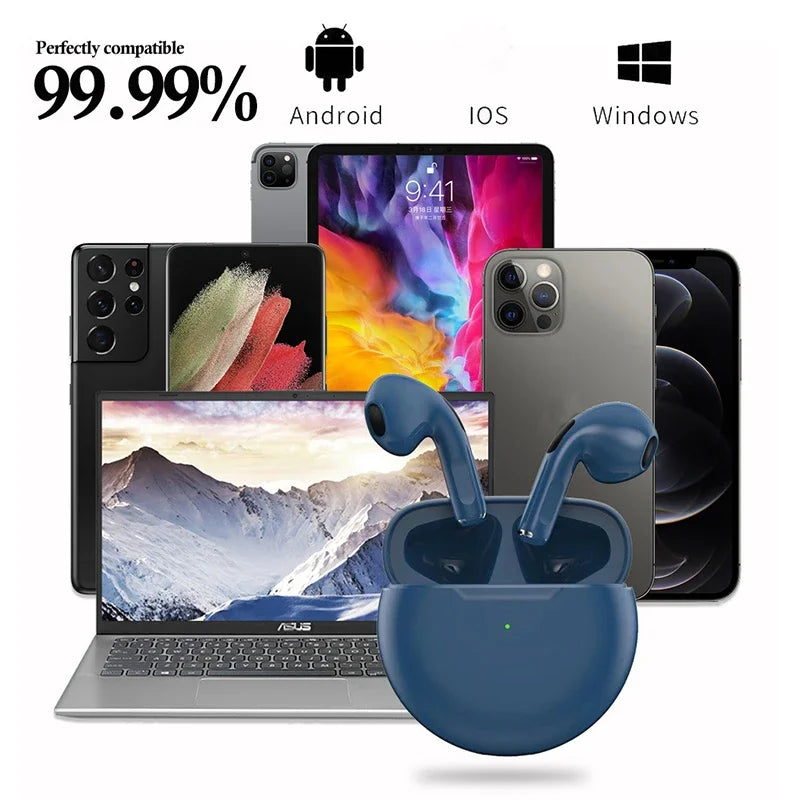 Écouteurs sans fil Air Pro 6 TWS avec micro, écouteurs Bluetooth Fone, écouteurs de sport, écouteurs de course pour écouteurs Xiaomi Pro6